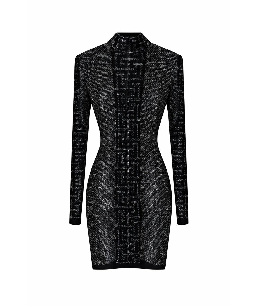 BALMAIN Серебряное хлопковое вечернее платье, фото 4
