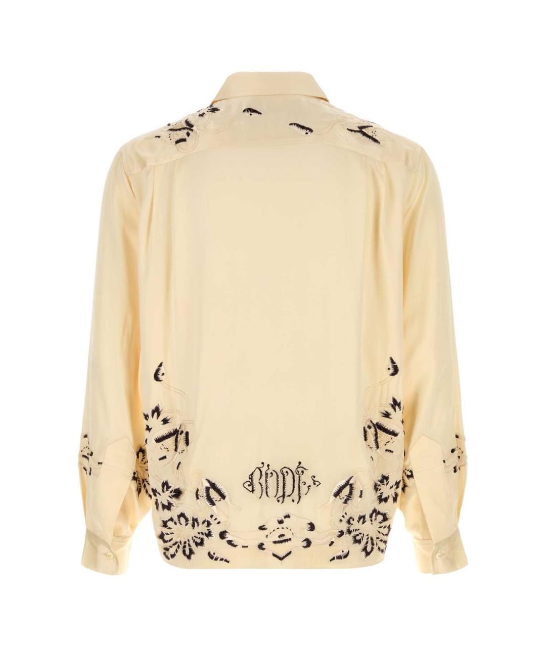 BODE Бежевая шелковая кэжуал рубашка, фото 2