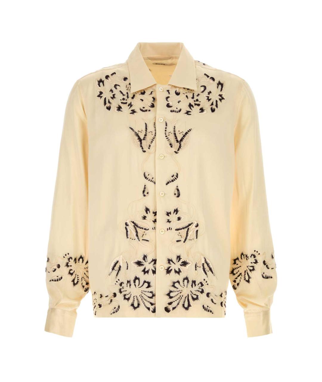 BODE Бежевая шелковая кэжуал рубашка, фото 1