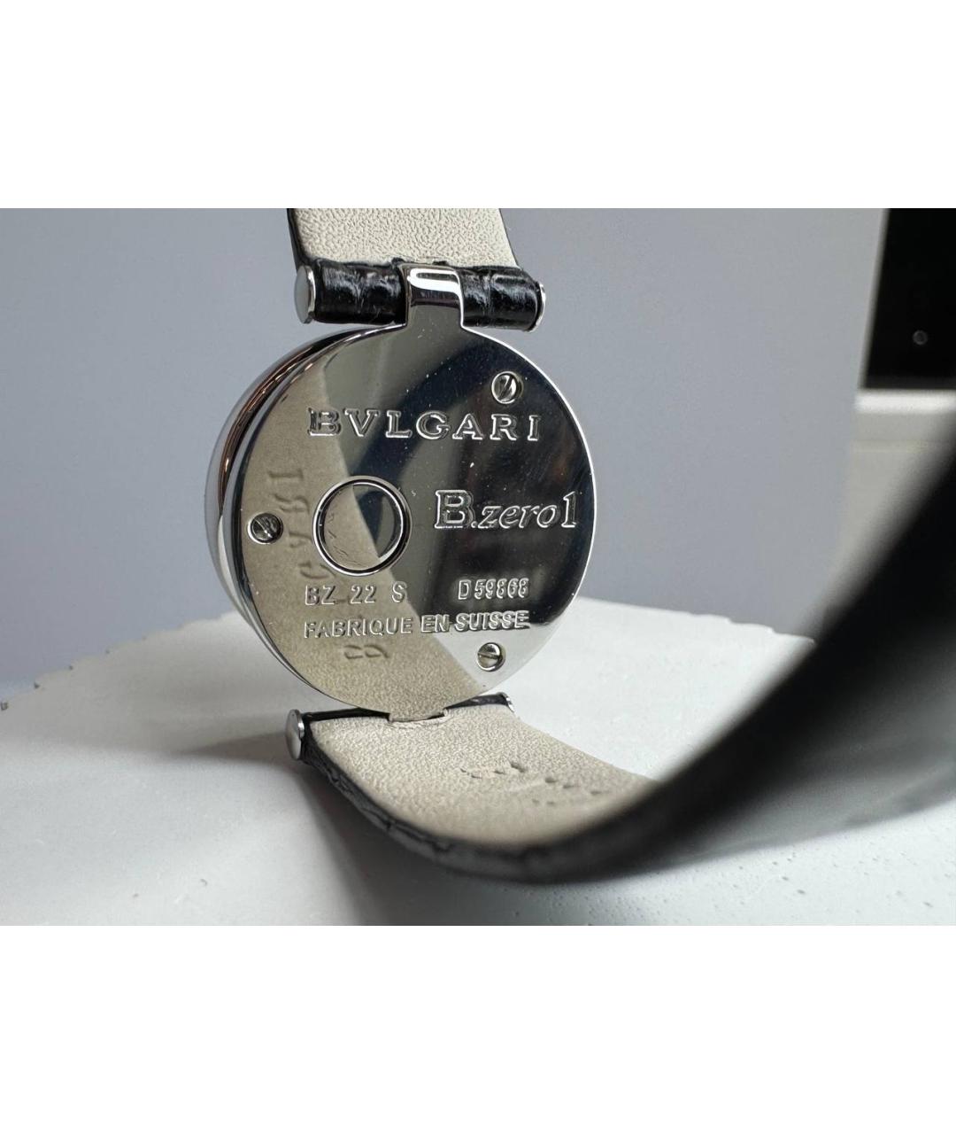 BVLGARI Черные металлические часы, фото 6