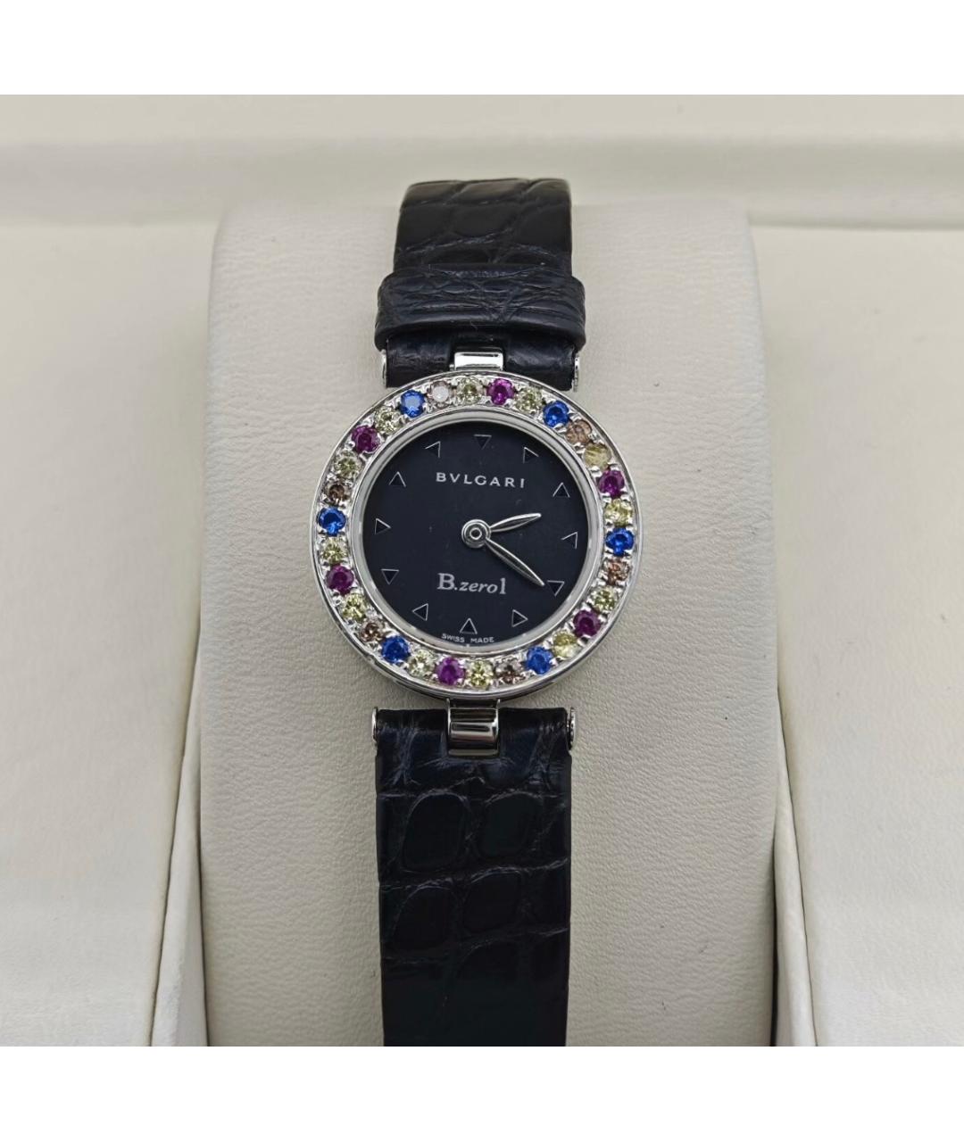 BVLGARI Черные металлические часы, фото 8