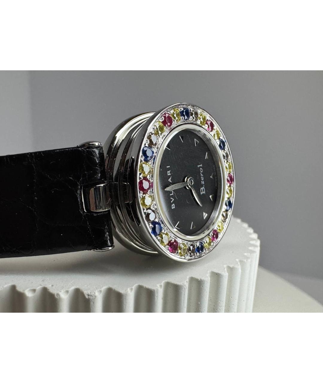 BVLGARI Черные металлические часы, фото 5