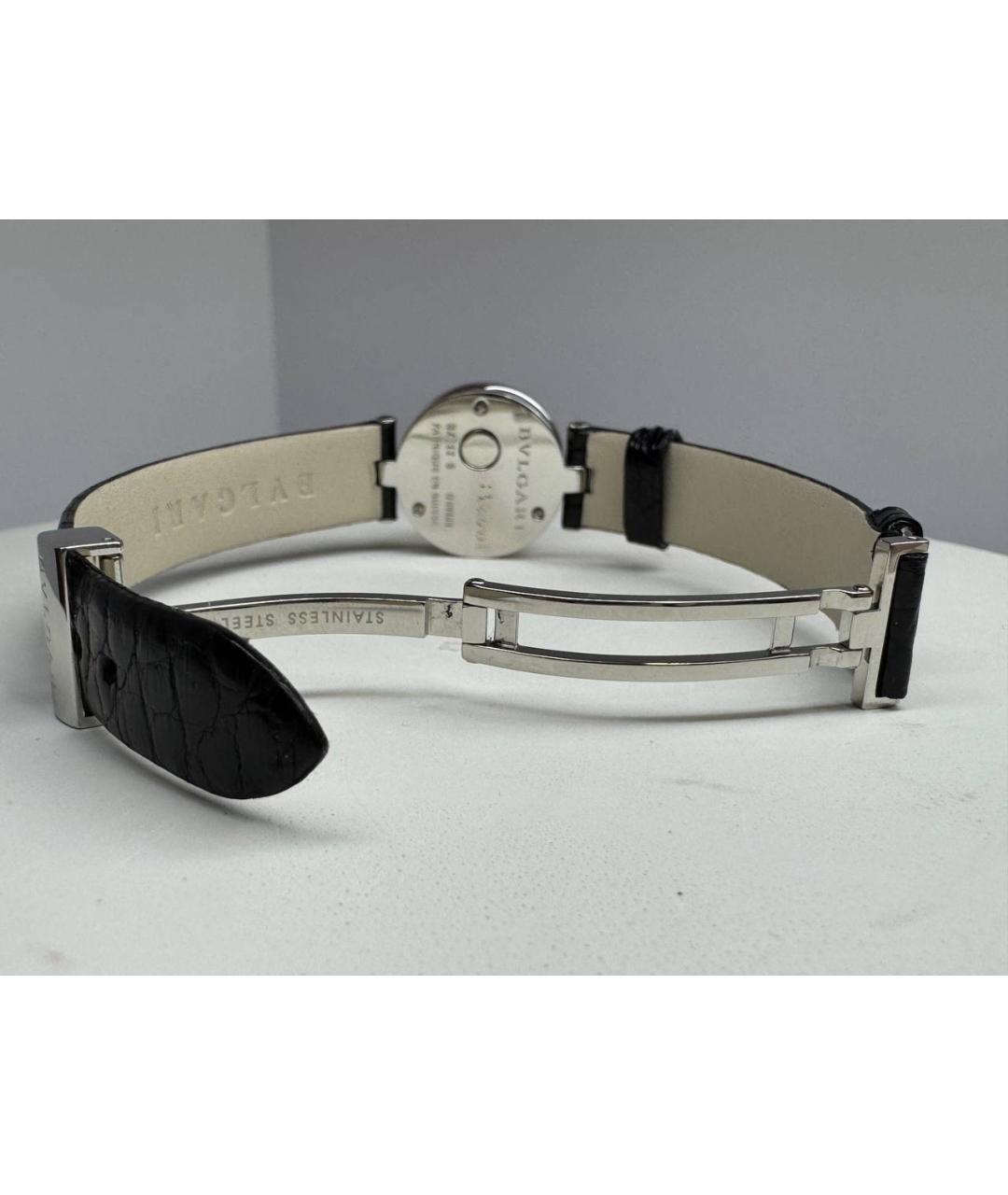 BVLGARI Черные металлические часы, фото 4