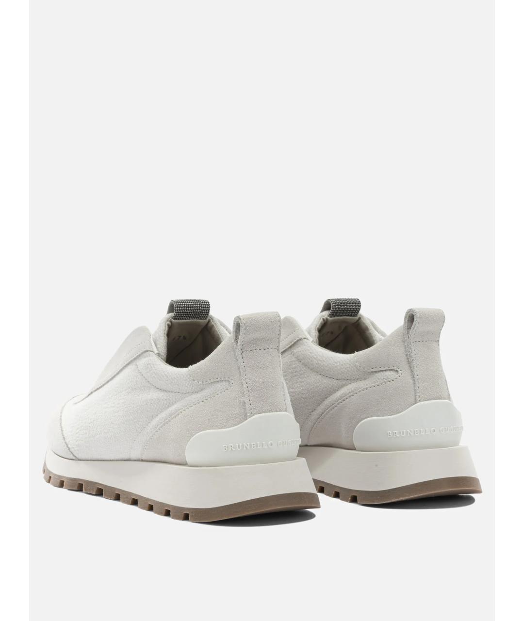 BRUNELLO CUCINELLI Серые текстильные кроссовки, фото 5