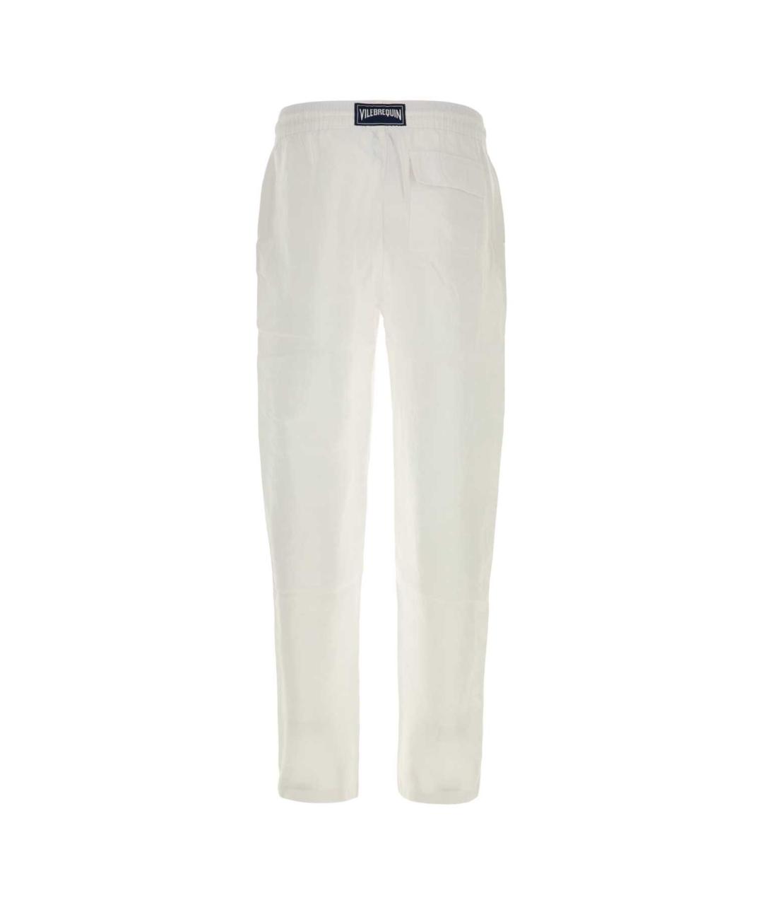 VILEBREQUIN Белые льняные повседневные брюки, фото 2