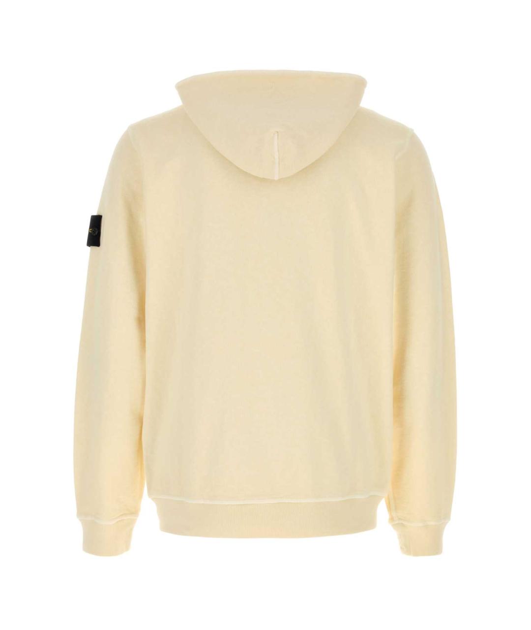 STONE ISLAND Бежевый хлопковый джемпер / свитер, фото 2