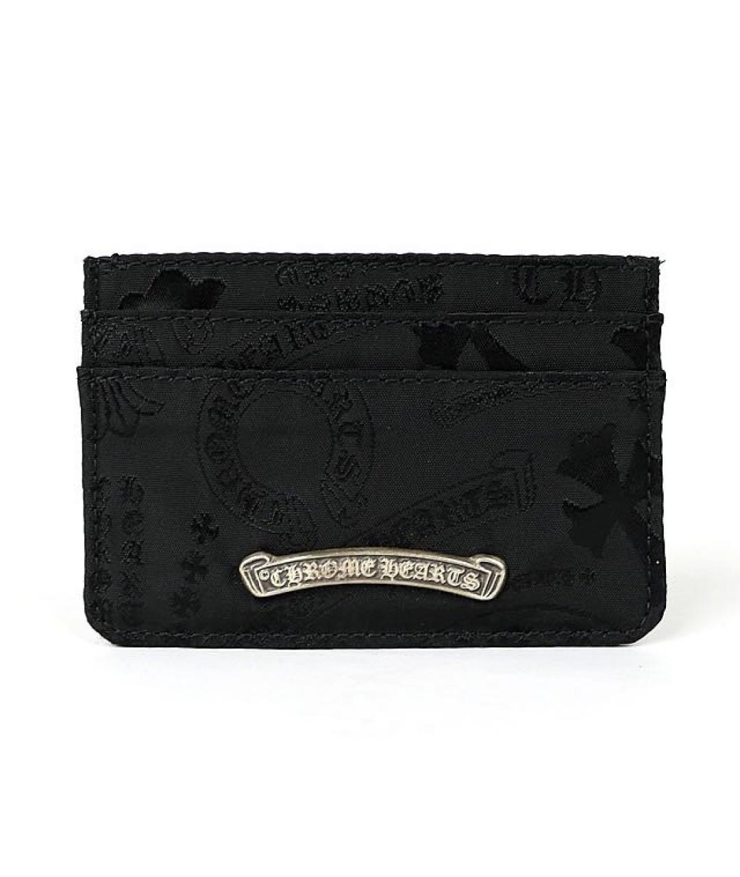 CHROME HEARTS Черный кожаный кардхолдер, фото 4