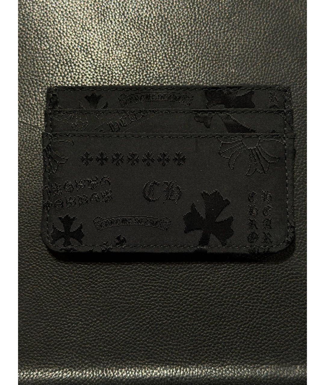 CHROME HEARTS Черный кожаный кардхолдер, фото 3