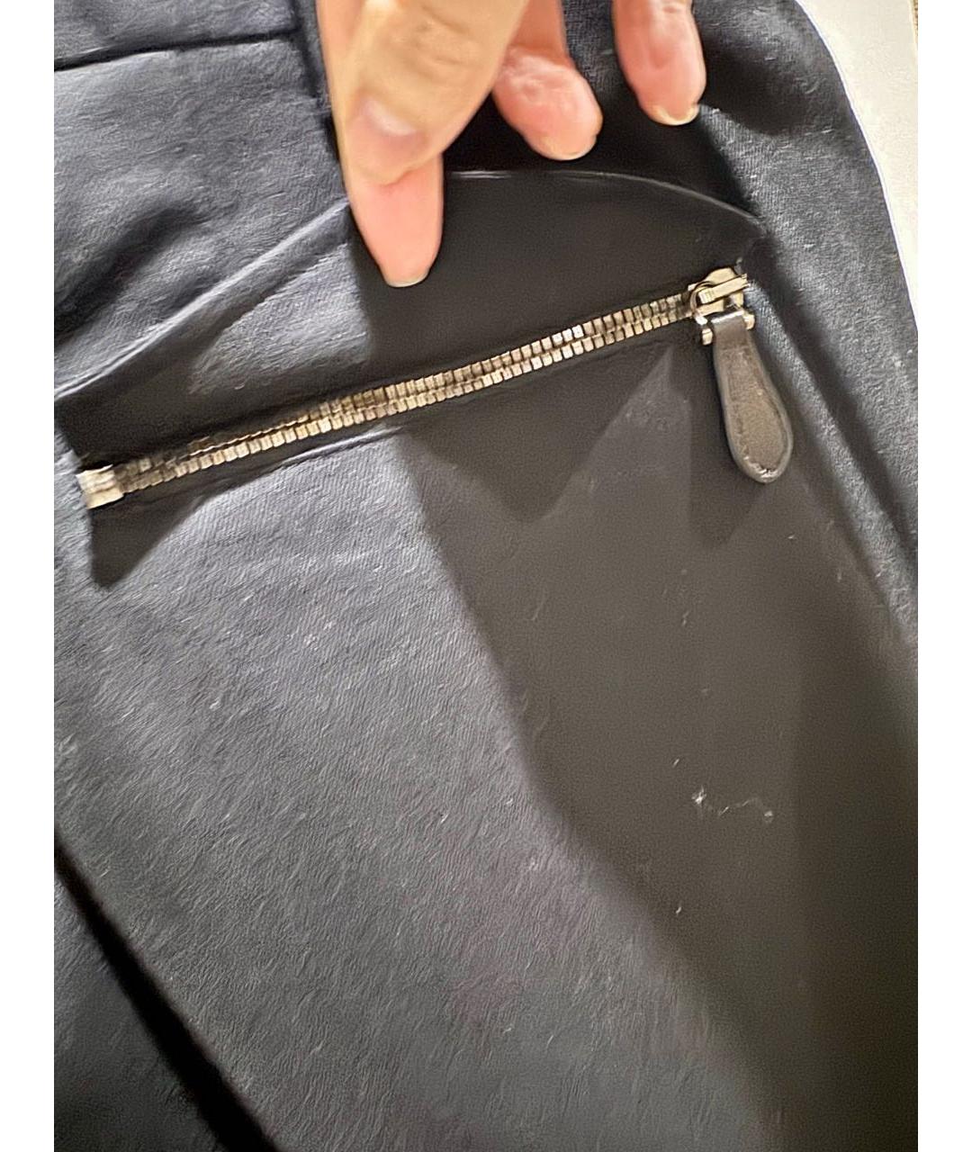 PRADA Черные шерстяные классические брюки, фото 3