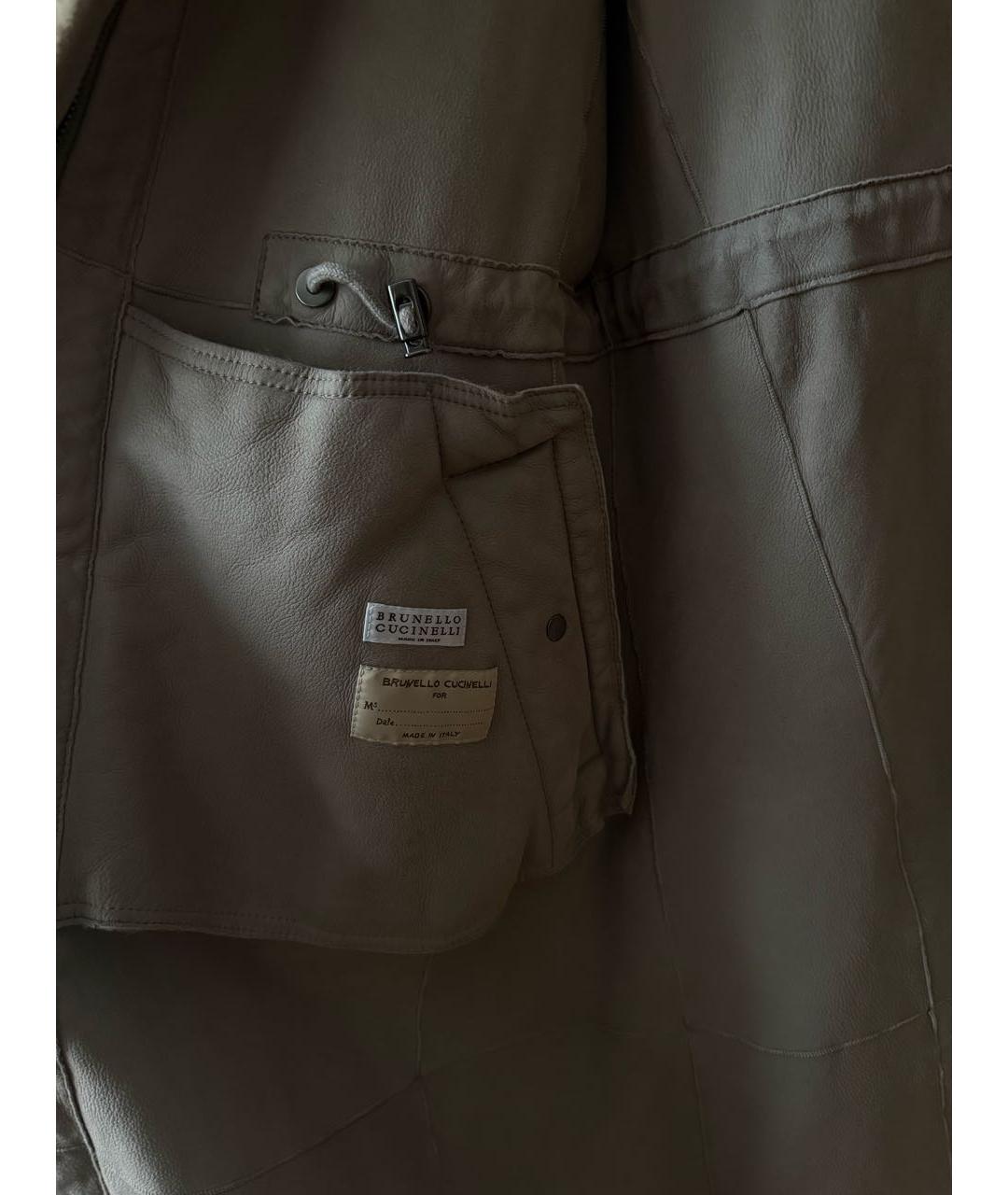 BRUNELLO CUCINELLI Коричневая меховая шуба, фото 2