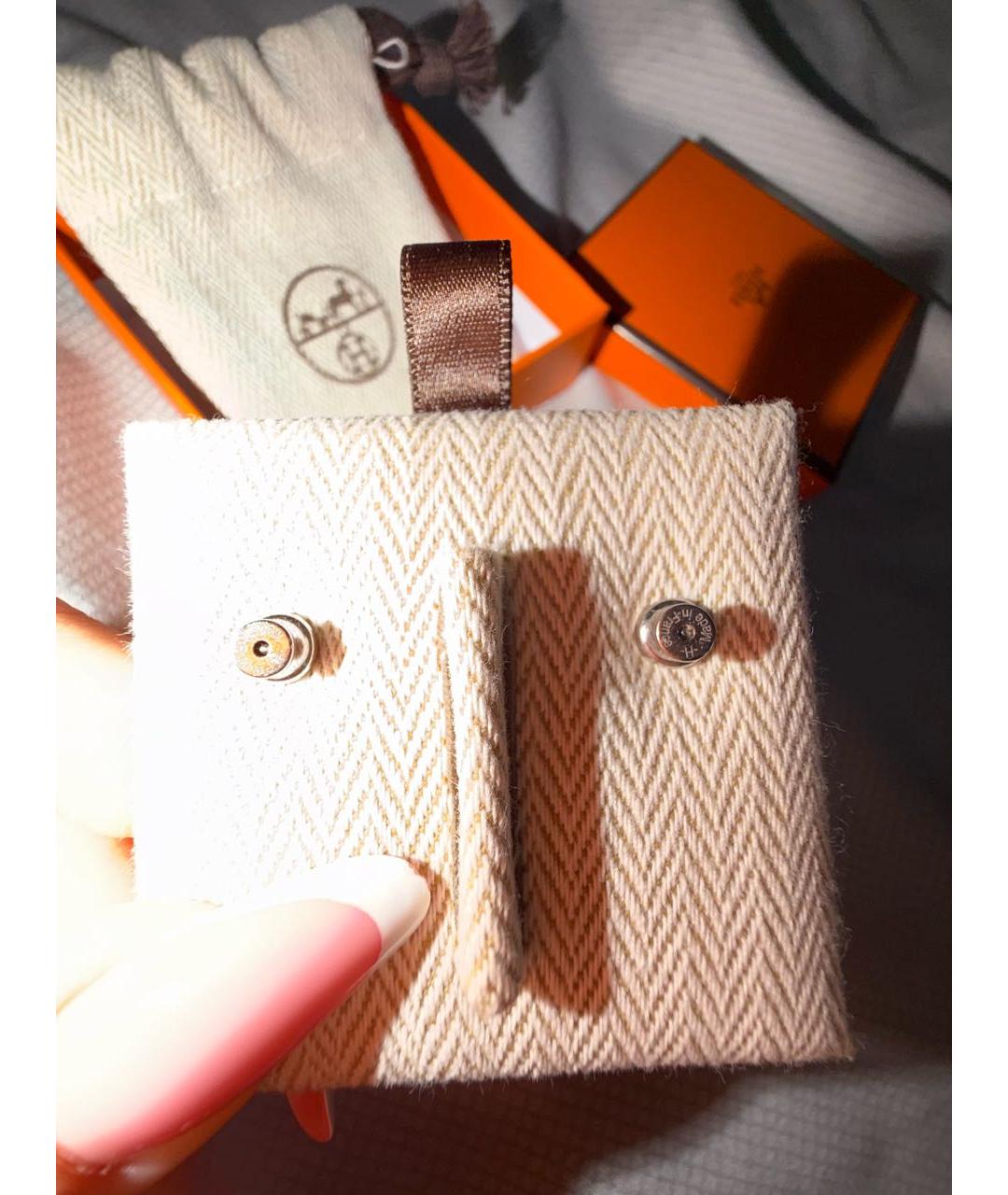 HERMES Черные серьги, фото 3