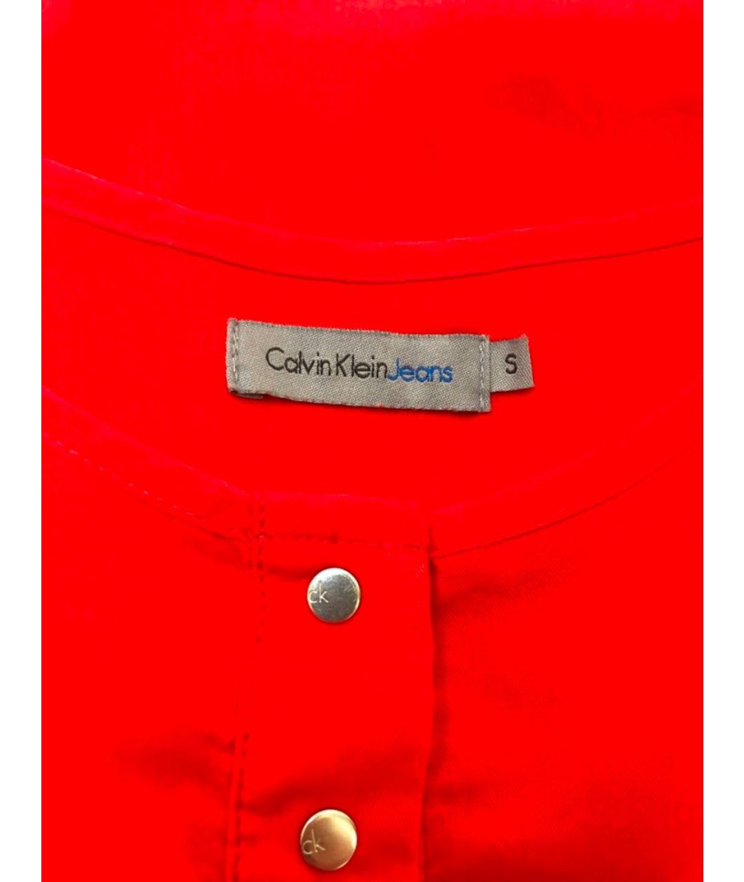 CALVIN KLEIN Красное повседневное платье, фото 5