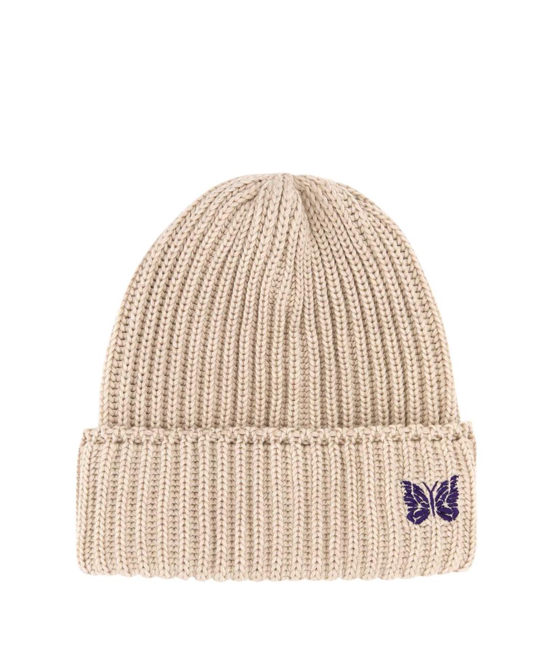 NEEDLES Бежевая шерстяная шапка, фото 1