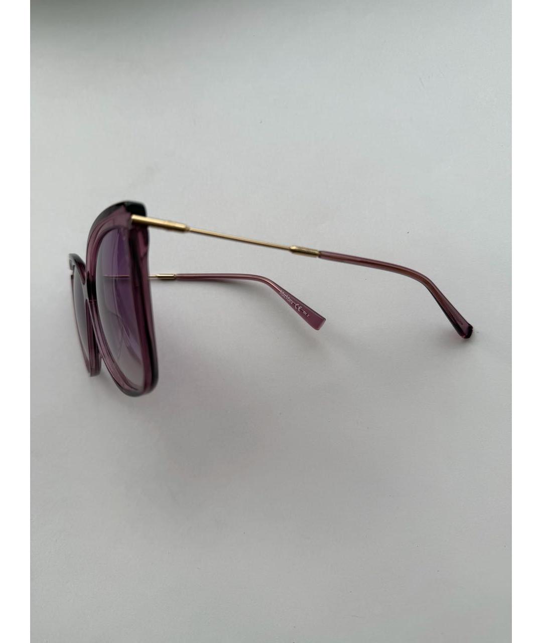 MAX MARA Фиолетовые пластиковые солнцезащитные очки, фото 3