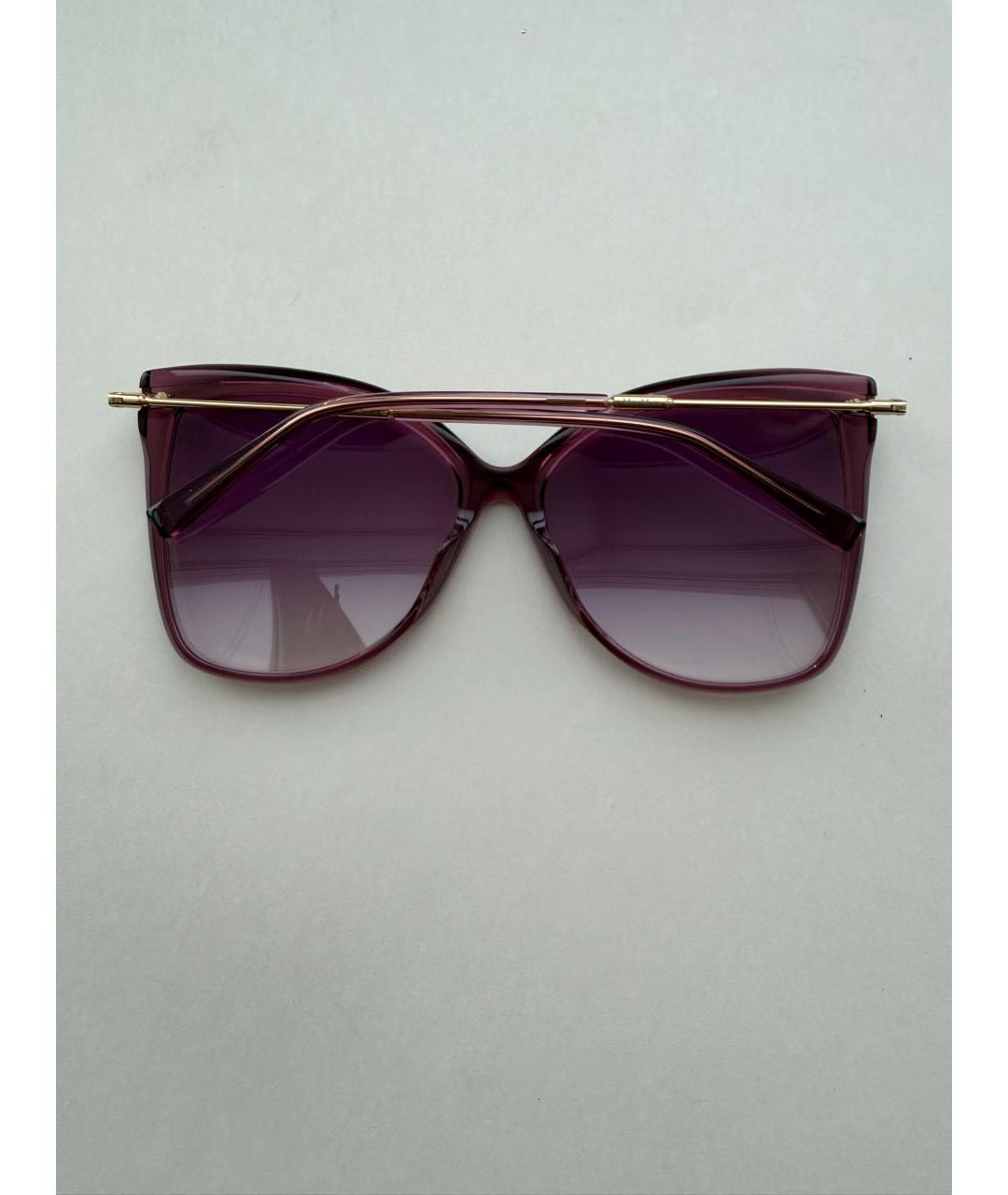 MAX MARA Фиолетовые пластиковые солнцезащитные очки, фото 2