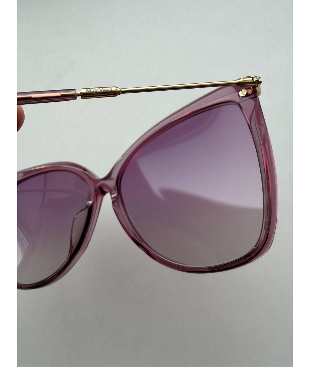 MAX MARA Фиолетовые пластиковые солнцезащитные очки, фото 8