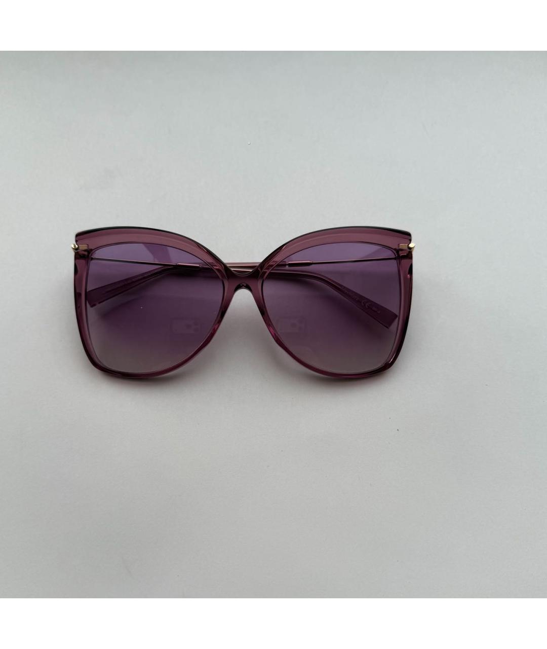 MAX MARA Фиолетовые пластиковые солнцезащитные очки, фото 9