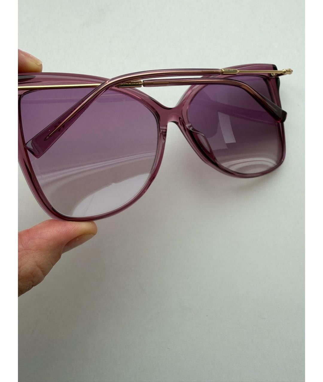 MAX MARA Фиолетовые пластиковые солнцезащитные очки, фото 7