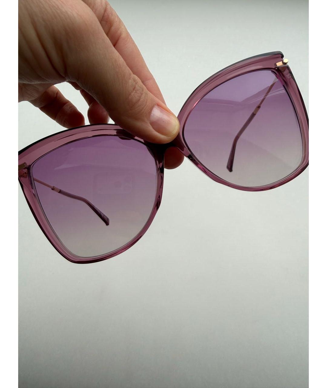 MAX MARA Фиолетовые пластиковые солнцезащитные очки, фото 5