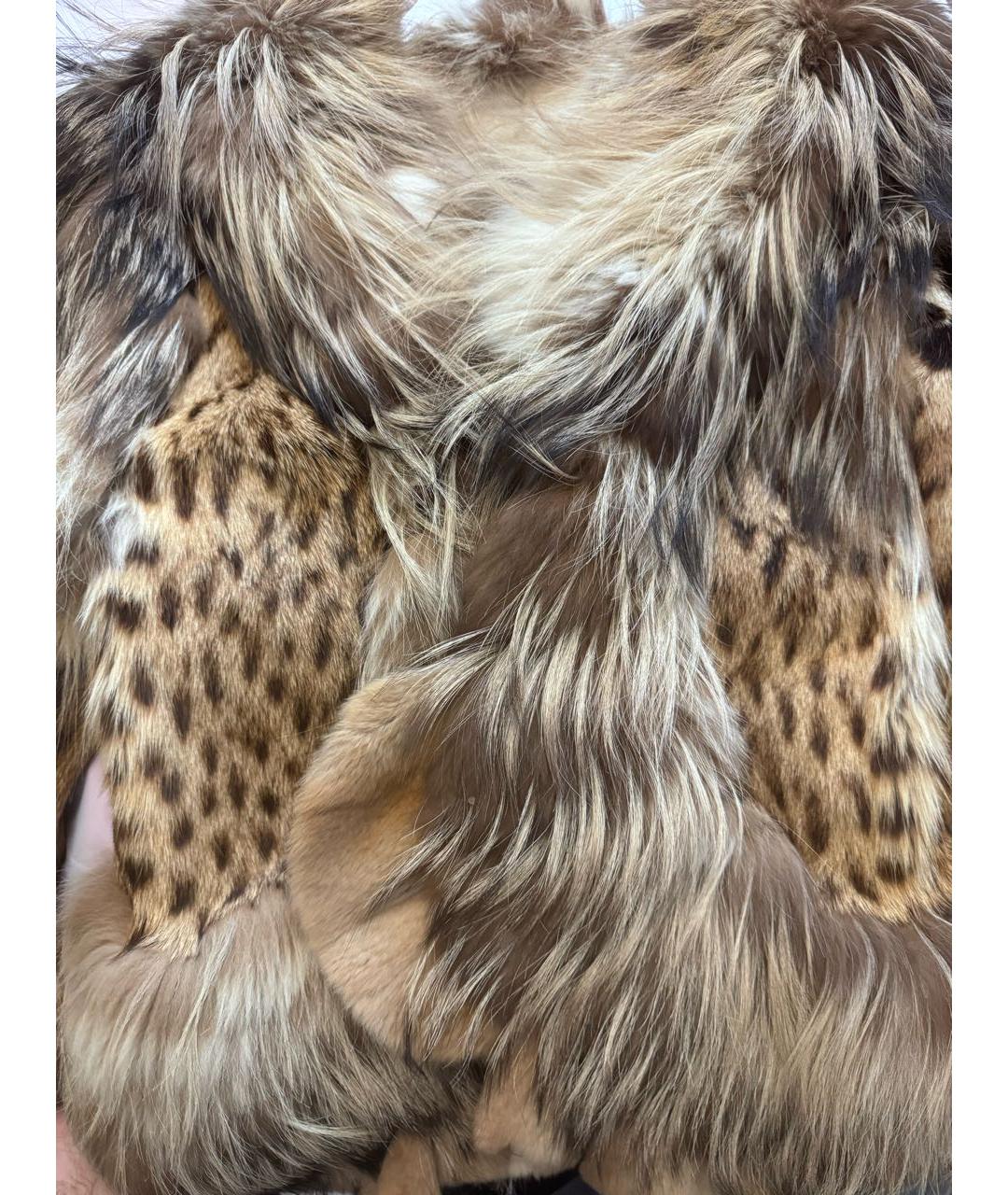ROBERTO CAVALLI Мульти меховая шуба, фото 4