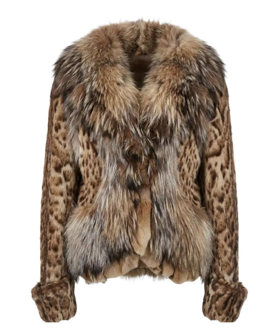 ROBERTO CAVALLI Мульти меховая шуба, фото 1