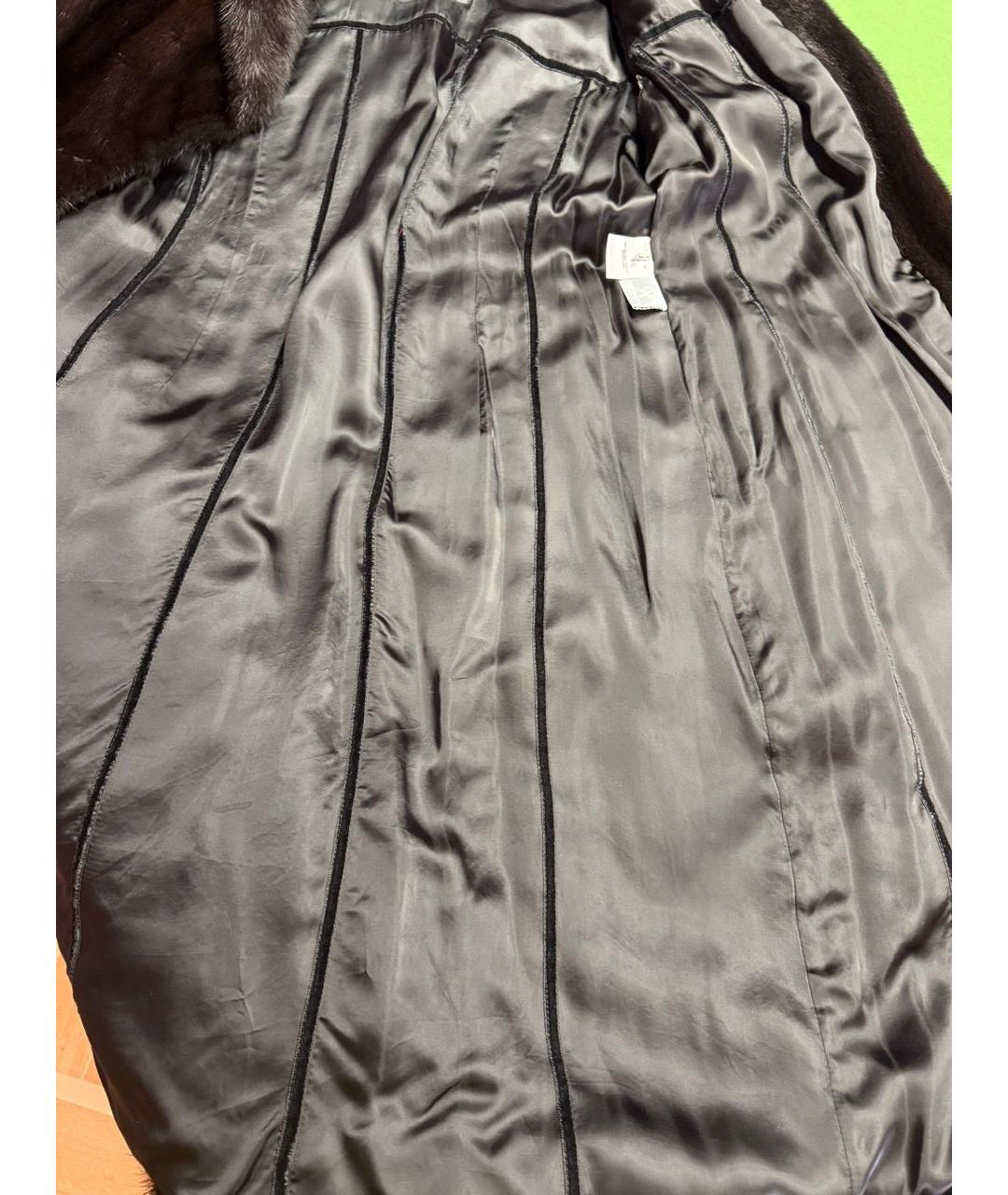 ESCADA Черная меховая шуба, фото 7