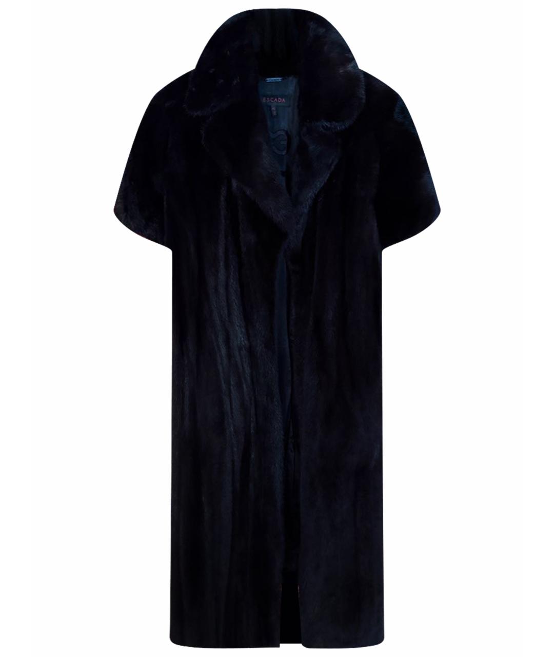 ESCADA Черная меховая шуба, фото 1