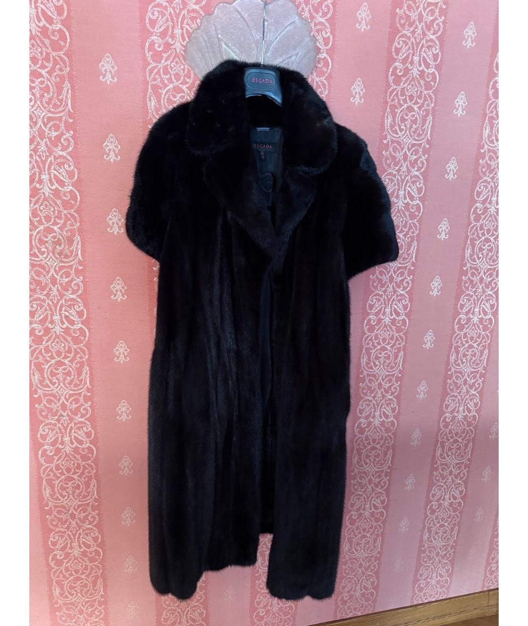 ESCADA Черная меховая шуба, фото 8