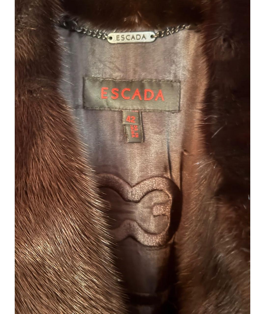 ESCADA Черная меховая шуба, фото 4