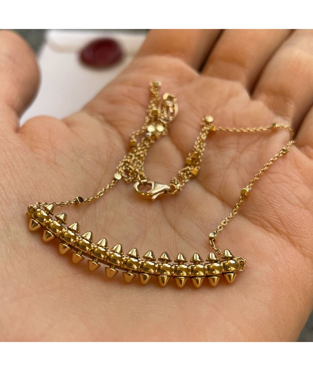 CARTIER Розовое колье из розового золота, фото 3