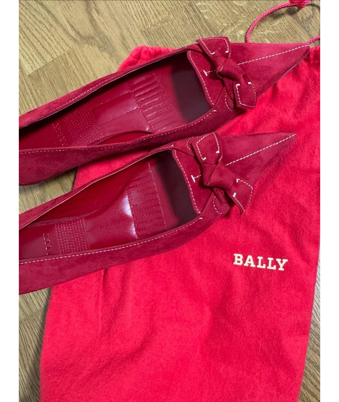 BALLY Красные замшевые лоферы, фото 6
