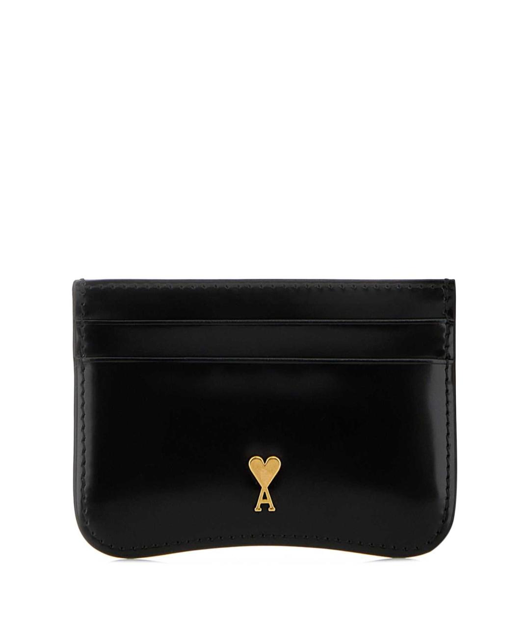 Ami Paris Черный кожаный кардхолдер, фото 1