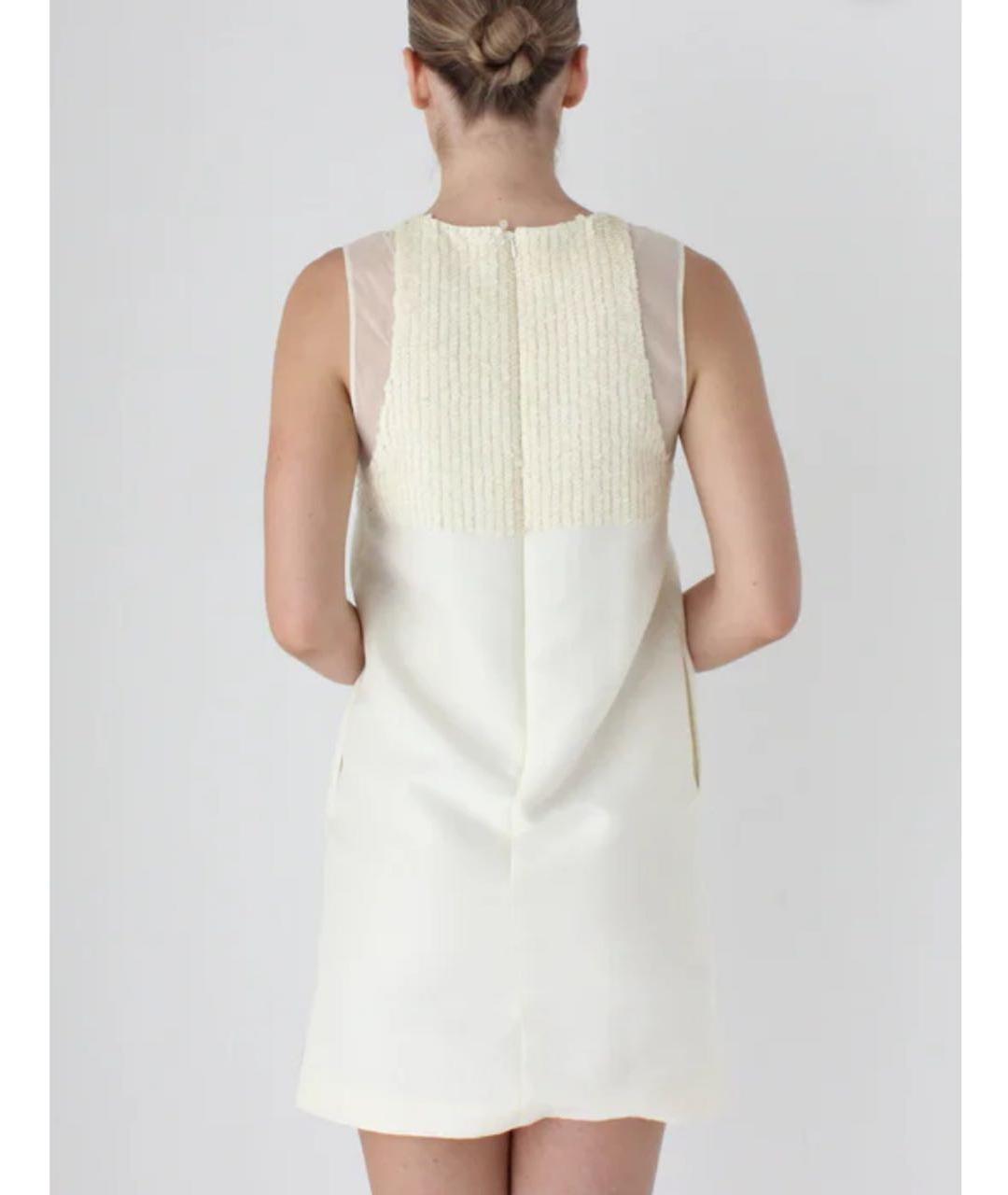 3.1 PHILLIP LIM Белое шелковое коктейльное платье, фото 8