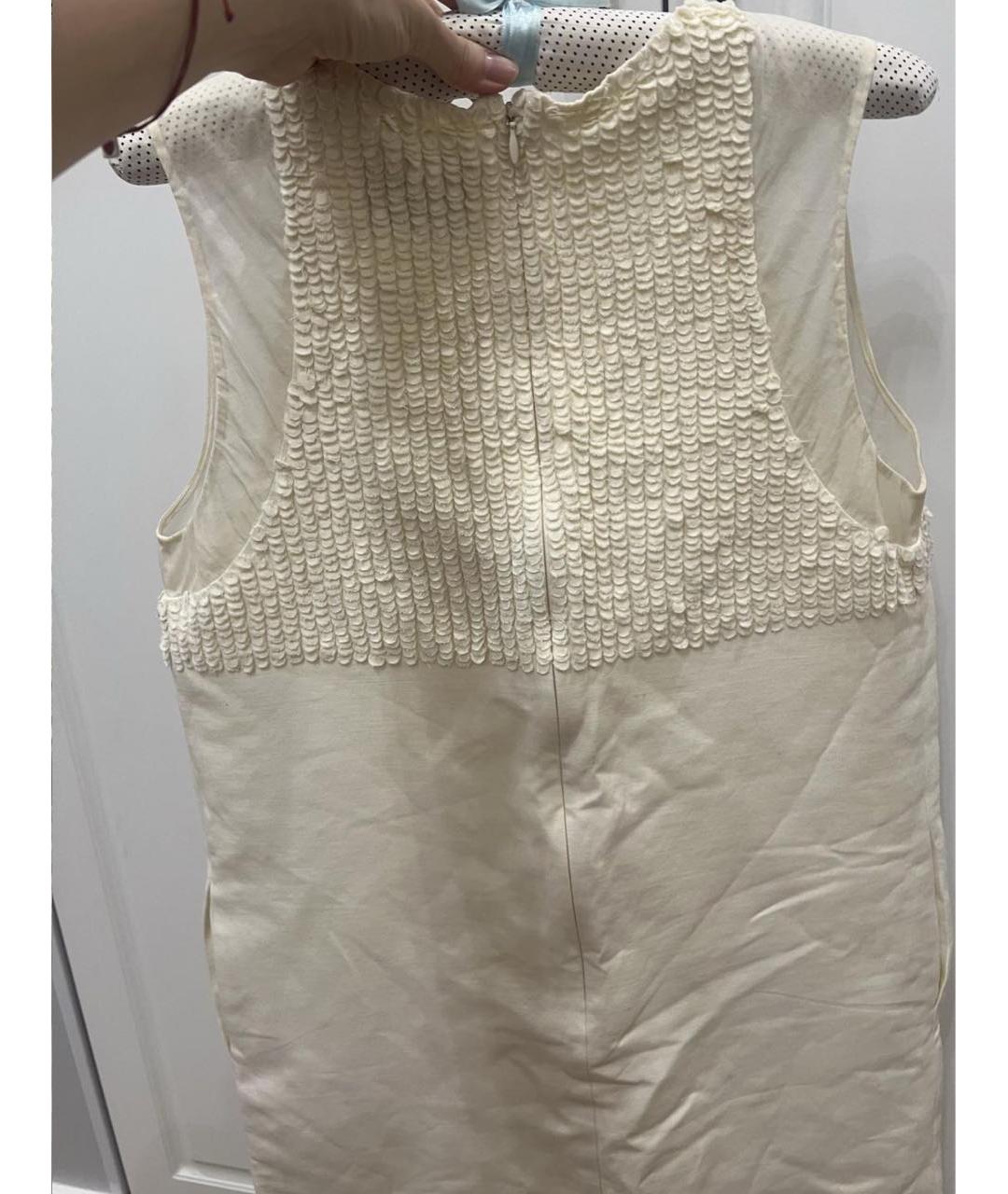 3.1 PHILLIP LIM Белое шелковое коктейльное платье, фото 3