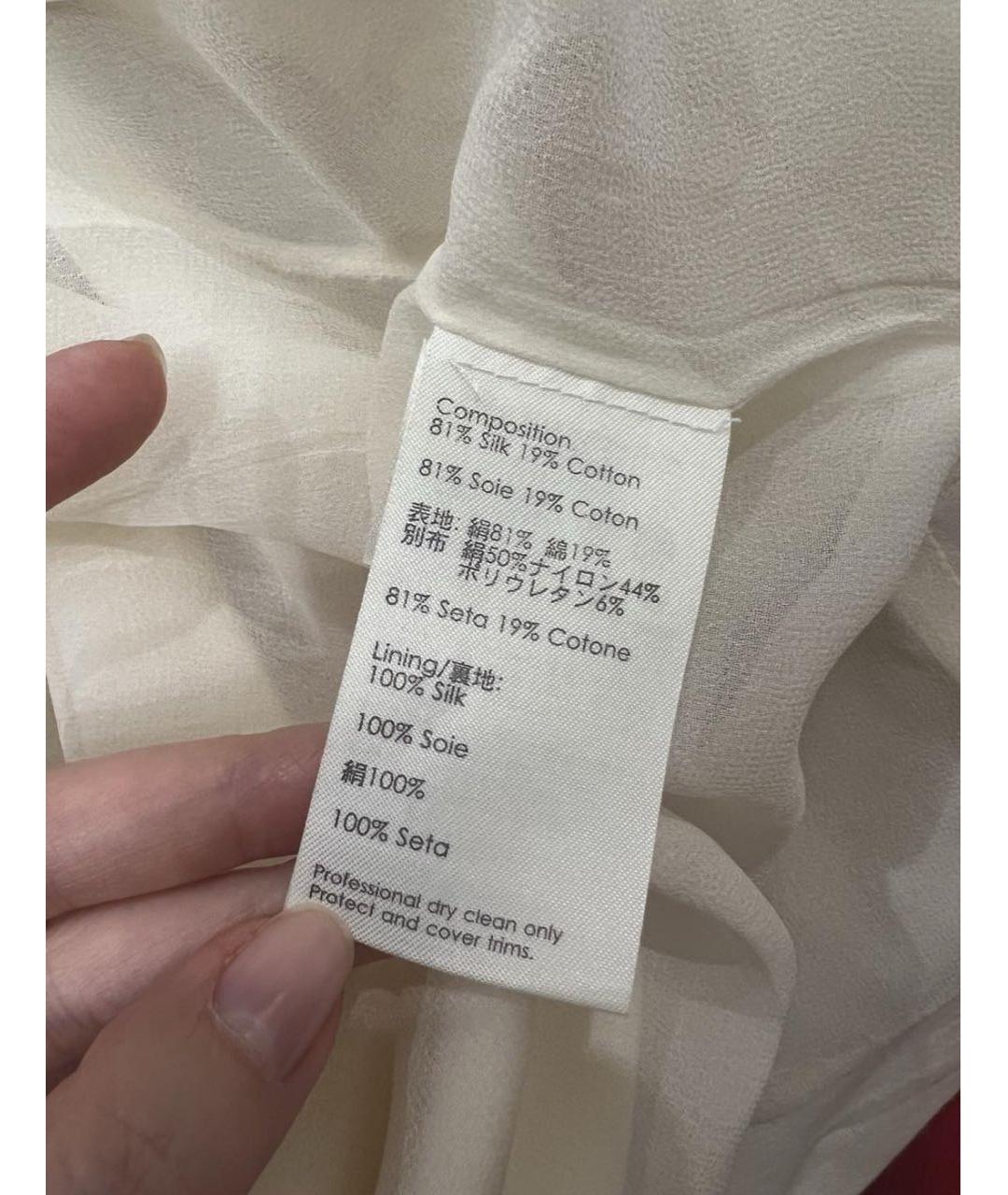 3.1 PHILLIP LIM Белое шелковое коктейльное платье, фото 6