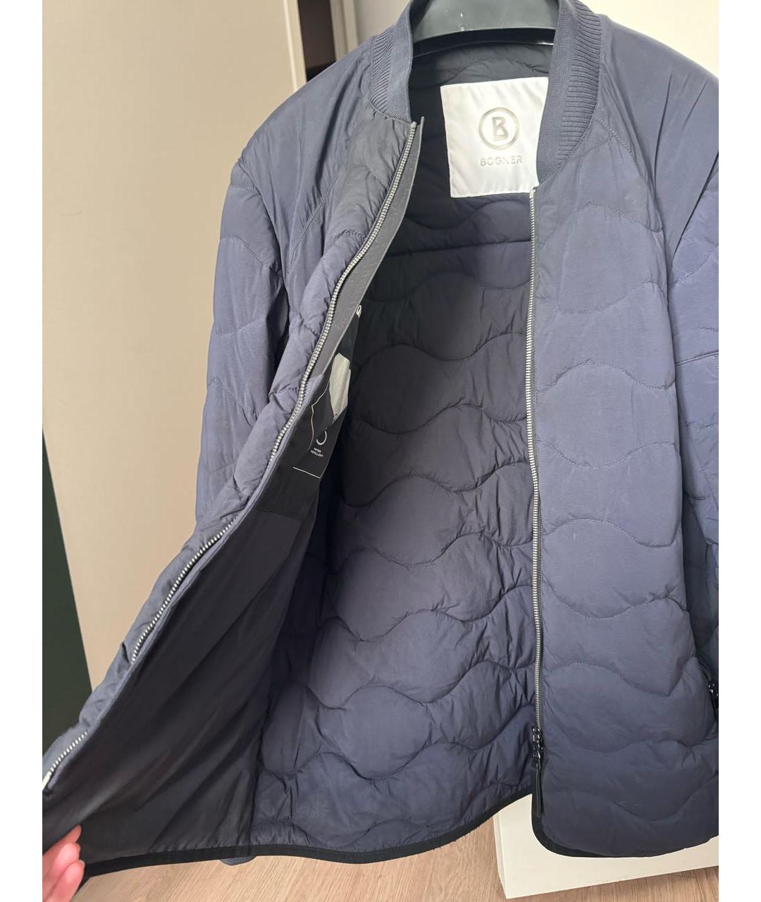 BOGNER Темно-синяя полиамидовая куртка, фото 4