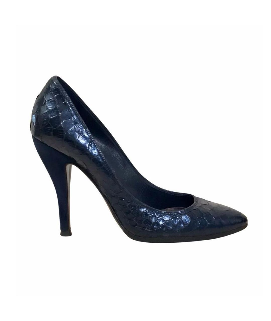 GUCCI Синие туфли из экзотической кожи, фото 1
