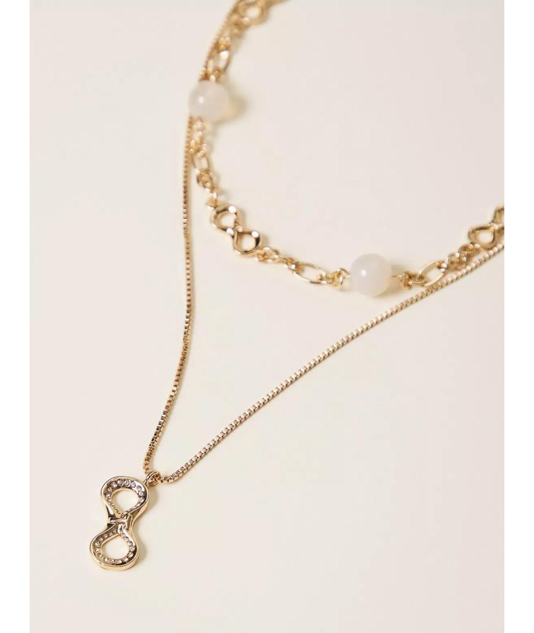 TWIN-SET Золотая металлическая подвеска, фото 3