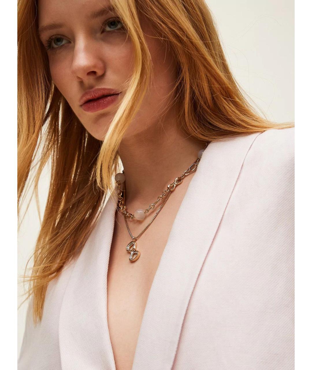 TWIN-SET Золотая металлическая подвеска, фото 2