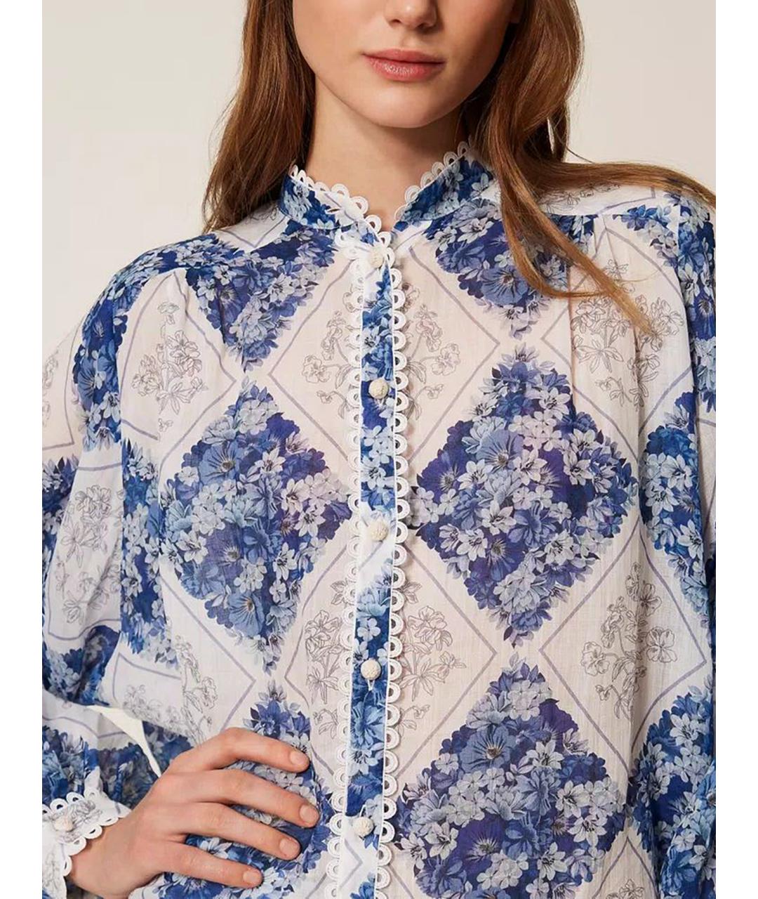 TWIN-SET Мульти полиэстеровая рубашка, фото 5