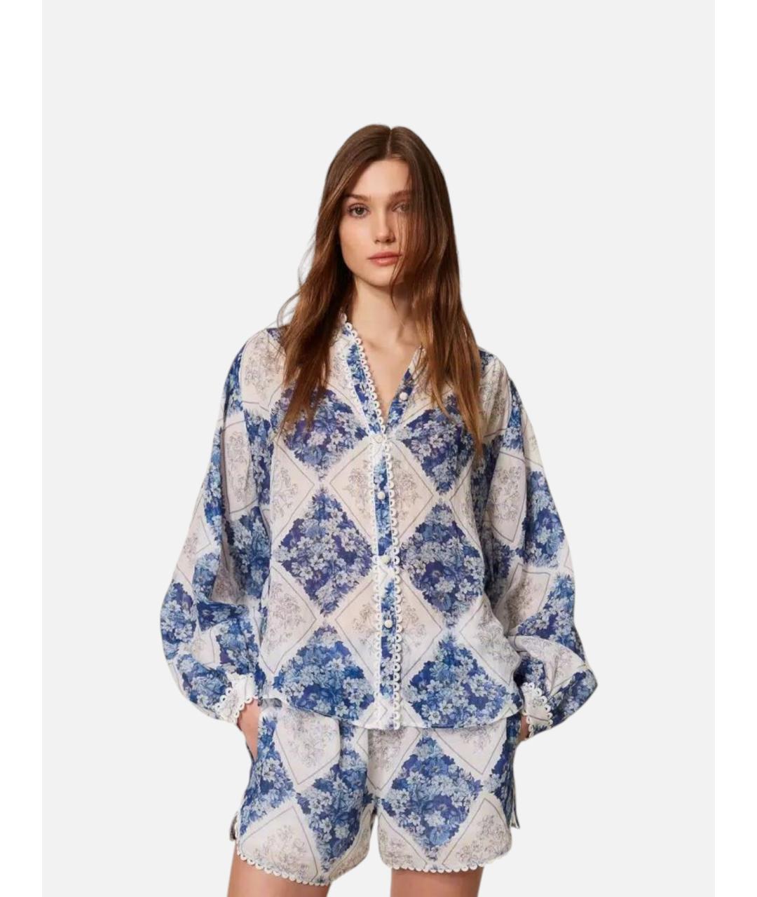 TWIN-SET Мульти полиэстеровая рубашка, фото 6