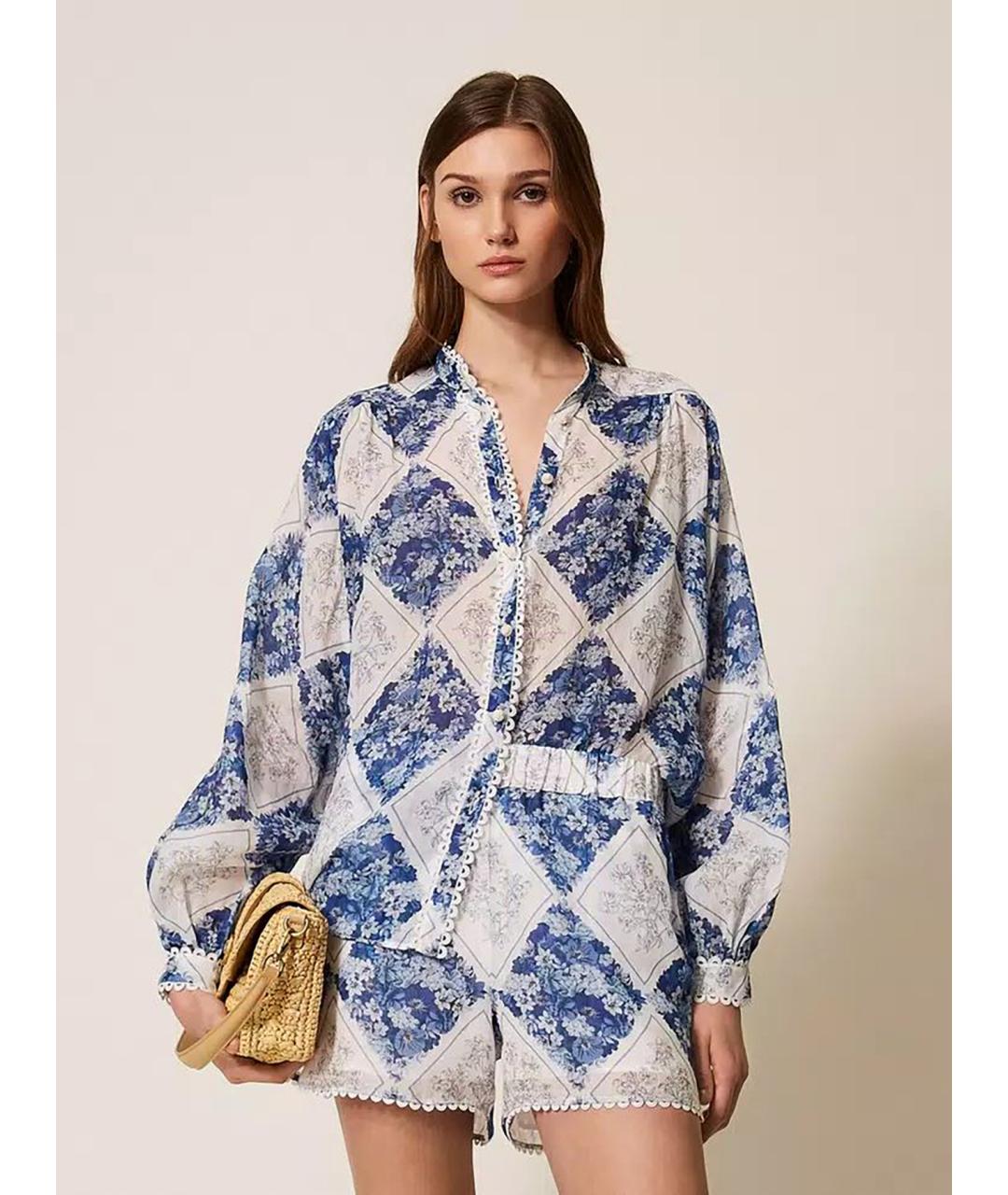 TWIN-SET Мульти полиэстеровая рубашка, фото 2