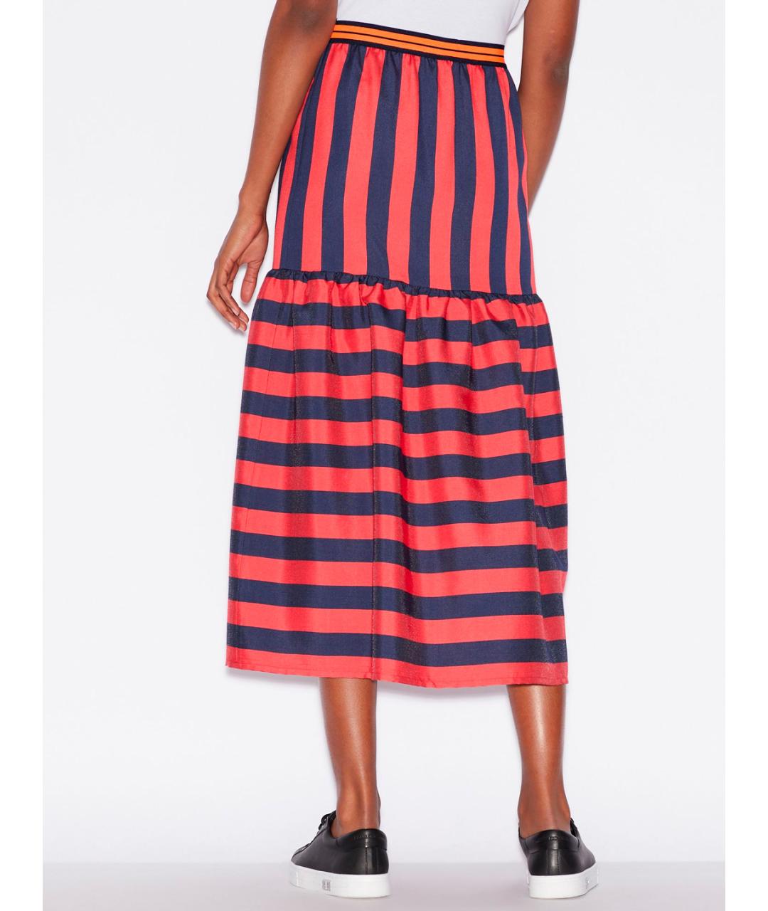 ARMANI EXCHANGE Красная юбка миди, фото 4