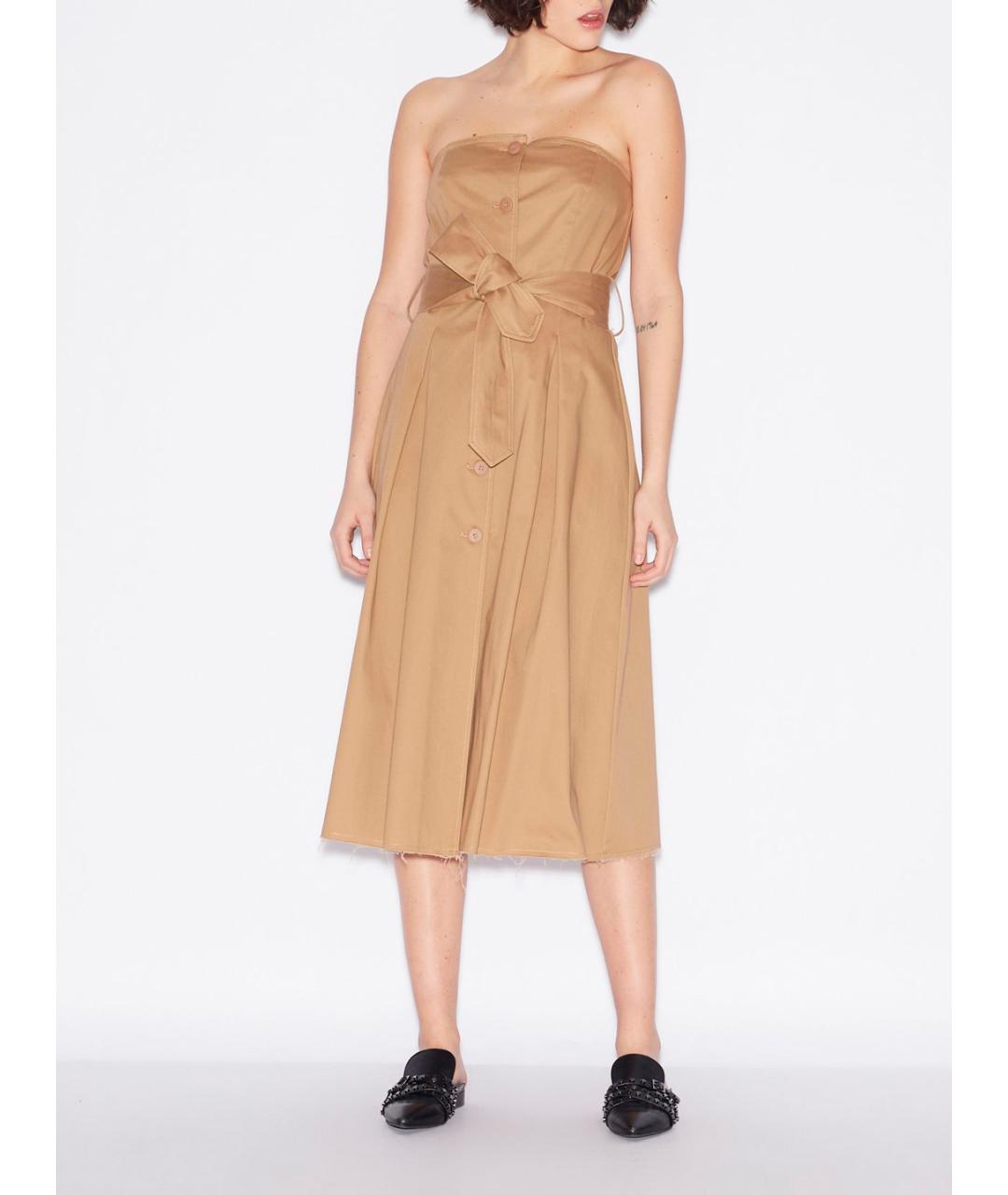 ARMANI EXCHANGE Бежевое повседневное платье, фото 4