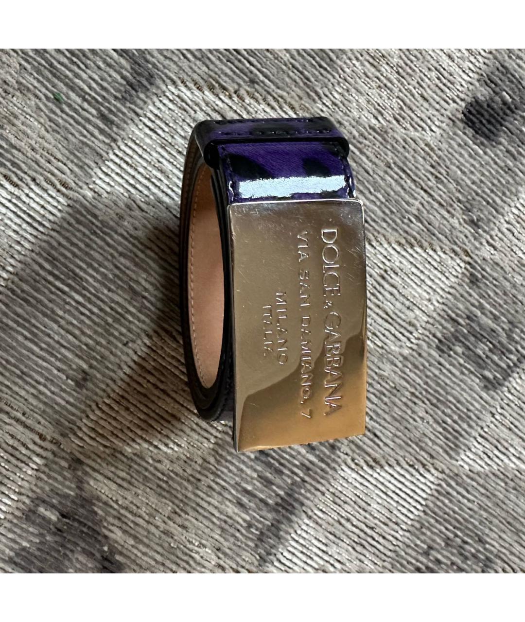 DOLCE&GABBANA Черный кожаный ремень, фото 6