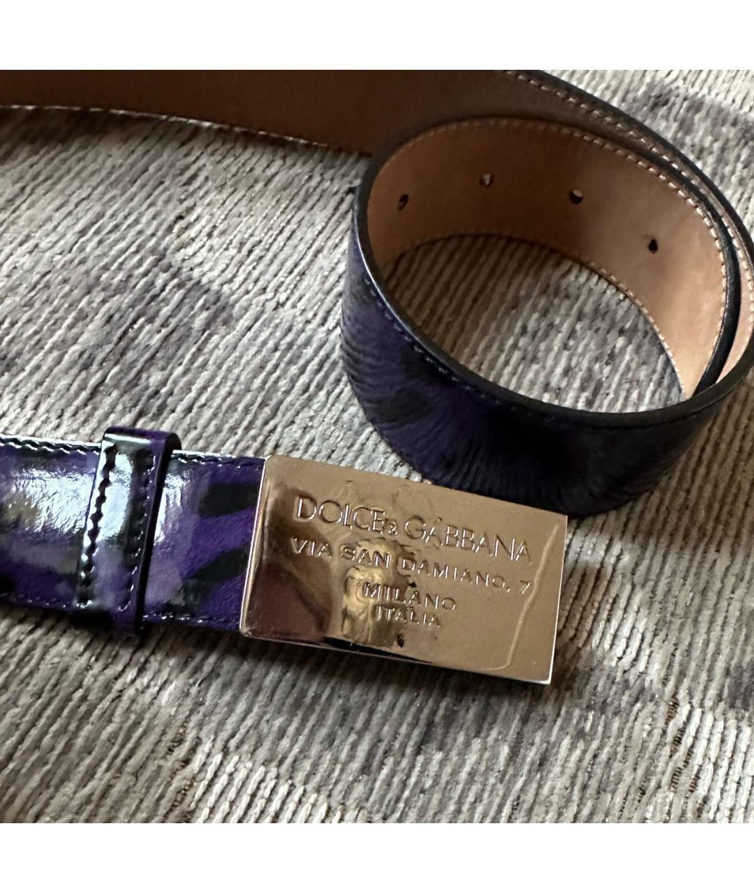 DOLCE&GABBANA Черный кожаный ремень, фото 4