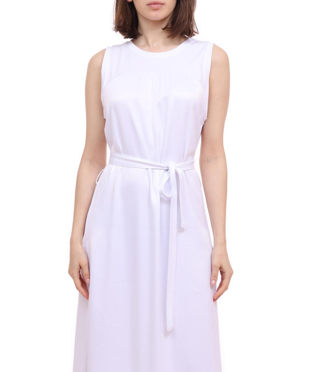 ARMANI EXCHANGE Белое хлопковое повседневное платье, фото 2