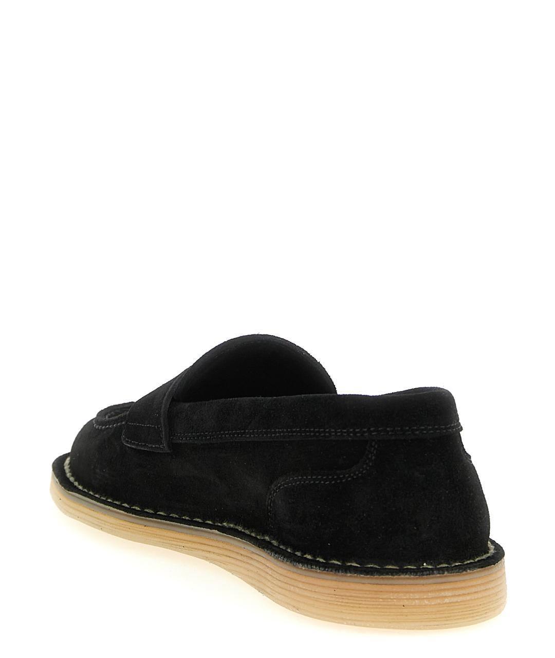 DOLCE&GABBANA Черные замшевые лоферы, фото 3