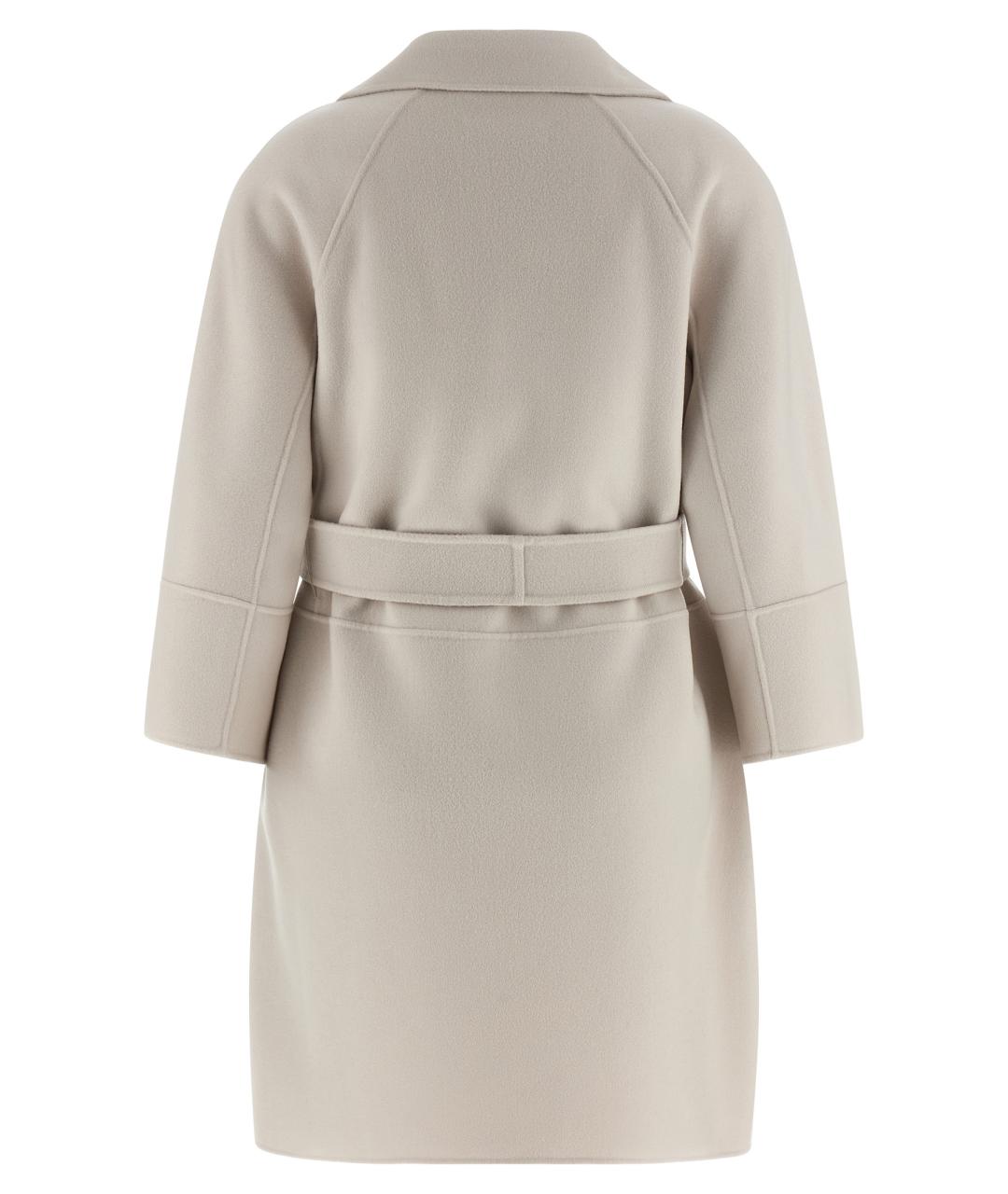 'S MAX MARA Бежевое шерстяное пальто, фото 2