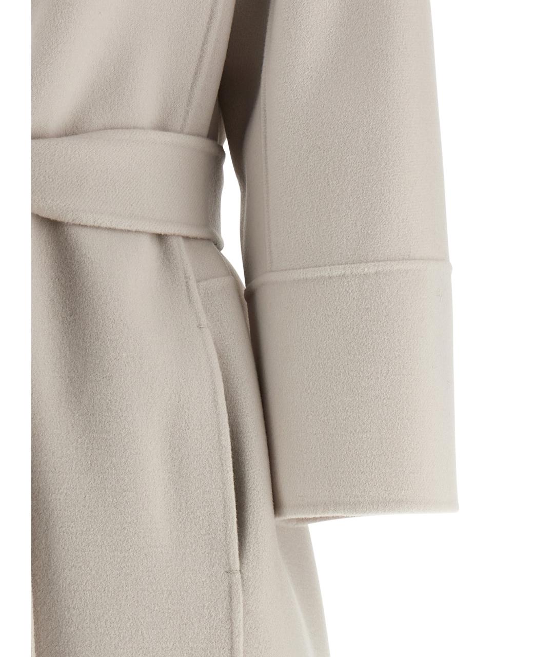 'S MAX MARA Бежевое шерстяное пальто, фото 4